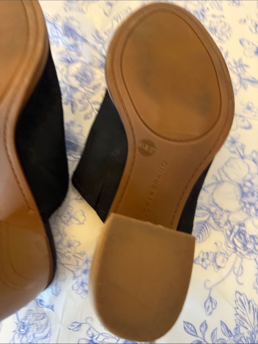 Lucky Brand Black Open-Toe Slide Mules - Picture 3 of 9